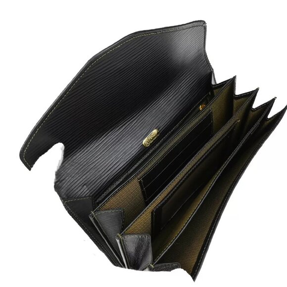 FENDI Logo Zucca Pattern Bifold Wallet Purse Canvas Leather Brown Black 37RJ803 - Picture 8 of 14